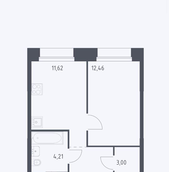 квартира г Москва метро Тропарёво метро Румянцево мк, к 2. 4 фото 4