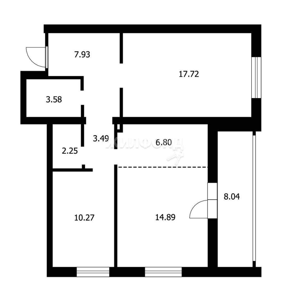 квартира р-н Новосибирский рп Краснообск 3 квартал, д. 15 фото 15