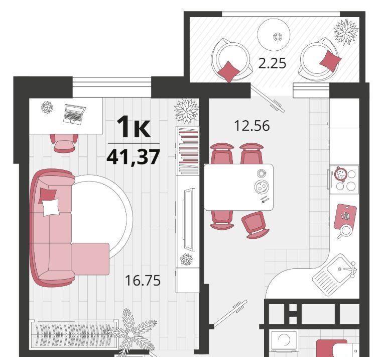 квартира г Краснодар п Знаменский ул Природная 10бк/20 р-н Карасунский фото 1