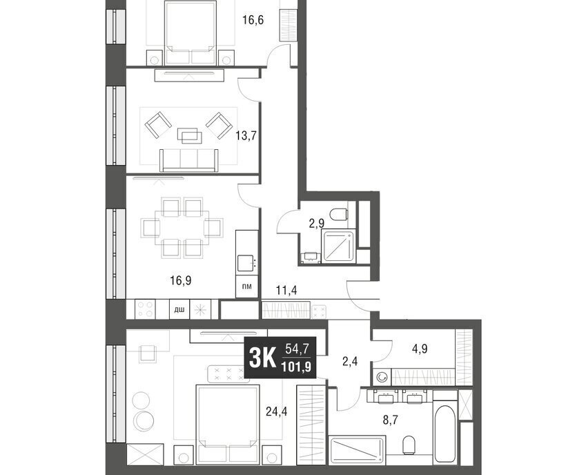 квартира г Москва метро Свиблово проезд Серебрякова 11к/2 фото 1