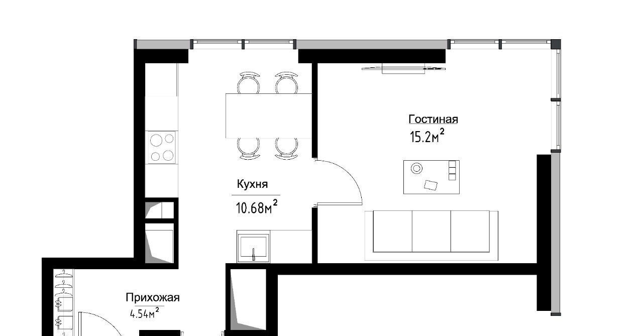 квартира г Москва метро Волгоградский проспект пр-кт Волгоградский 32/3к 3 ЖК «Метрополия» муниципальный округ Южнопортовый фото 2