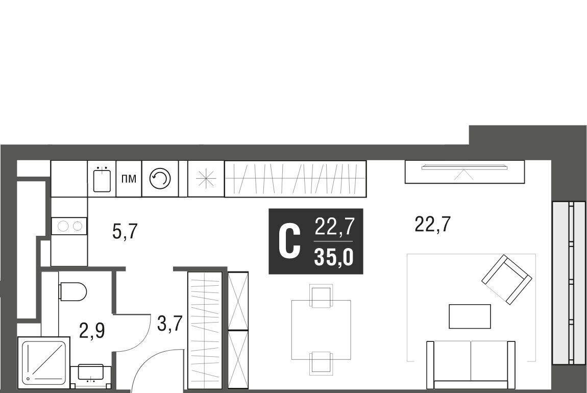 квартира г Москва проезд Серебрякова 11к/2 Ботанический сад фото 2