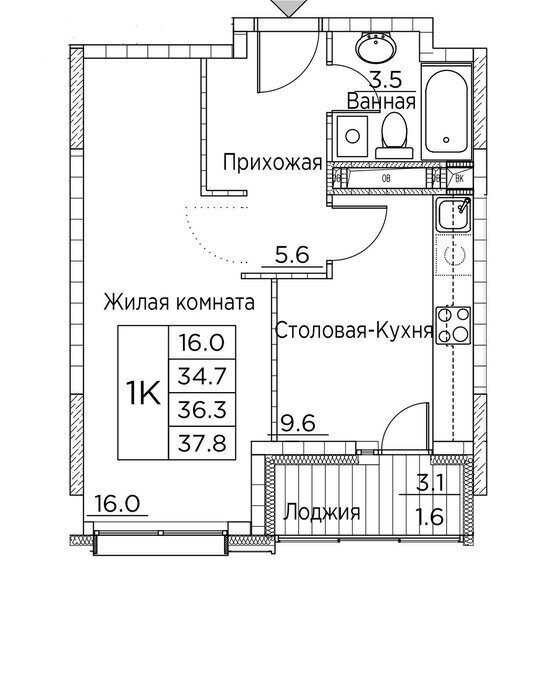 квартира г Владивосток ул Расула Гамзатова 7к/2 фото 1