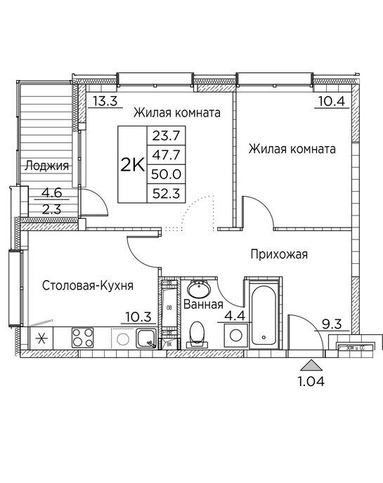 квартира г Владивосток ул Расула Гамзатова 7к/3 фото 1