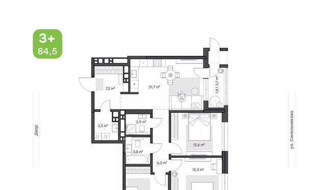 квартира р-н Центральный дом 4 фото