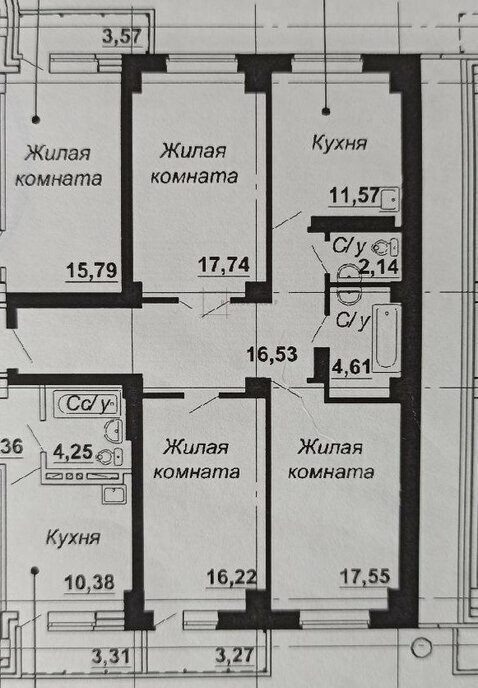 квартира г Новосибирск Студенческая ул Стартовая 1 фото 23