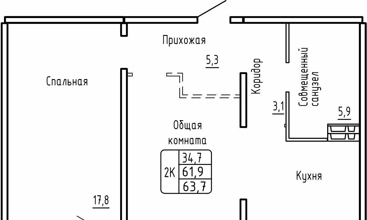 квартира г Новосибирск метро Площадь Гарина-Михайловского фото 1