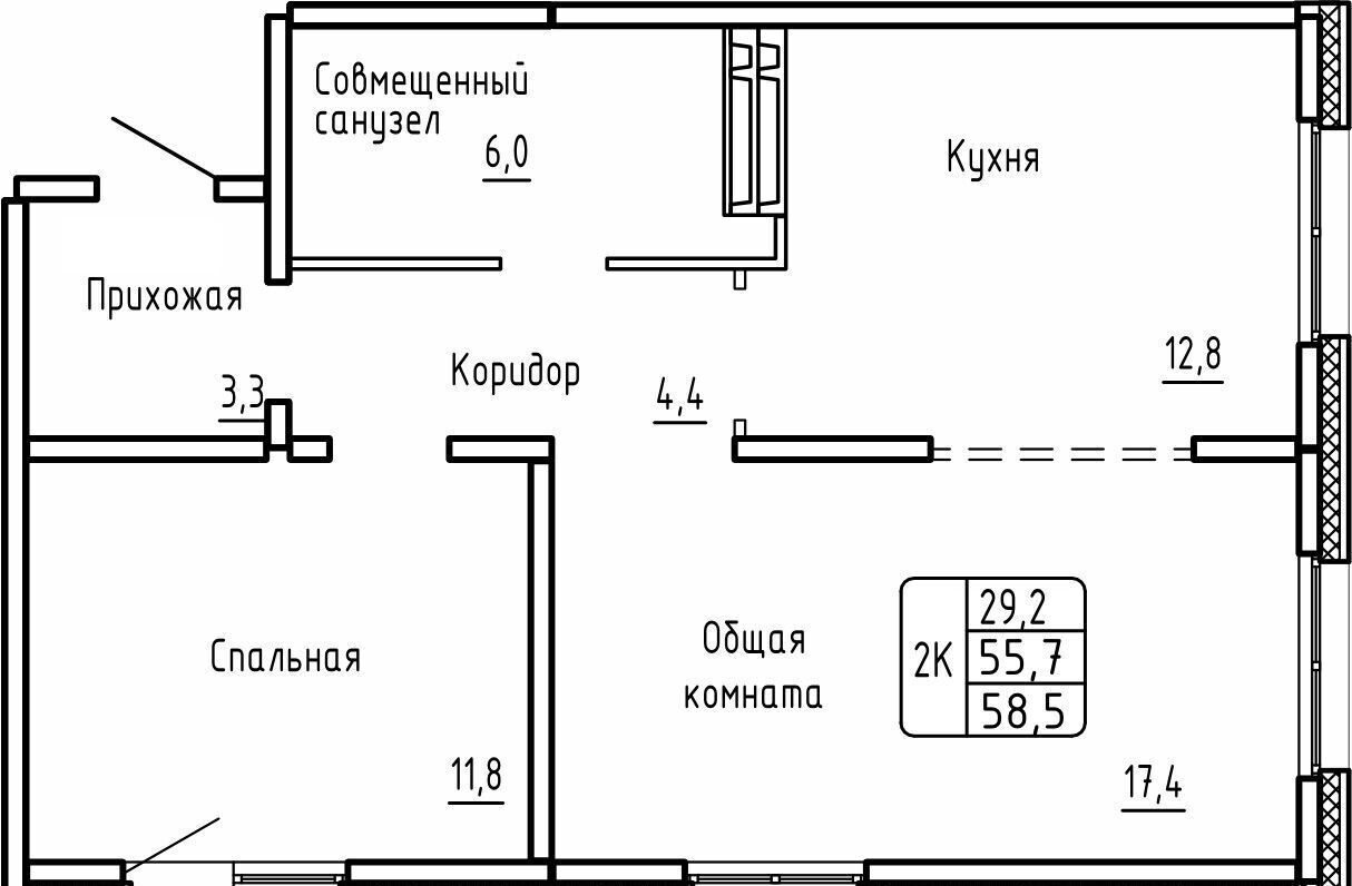 квартира г Новосибирск метро Площадь Гарина-Михайловского фото 1