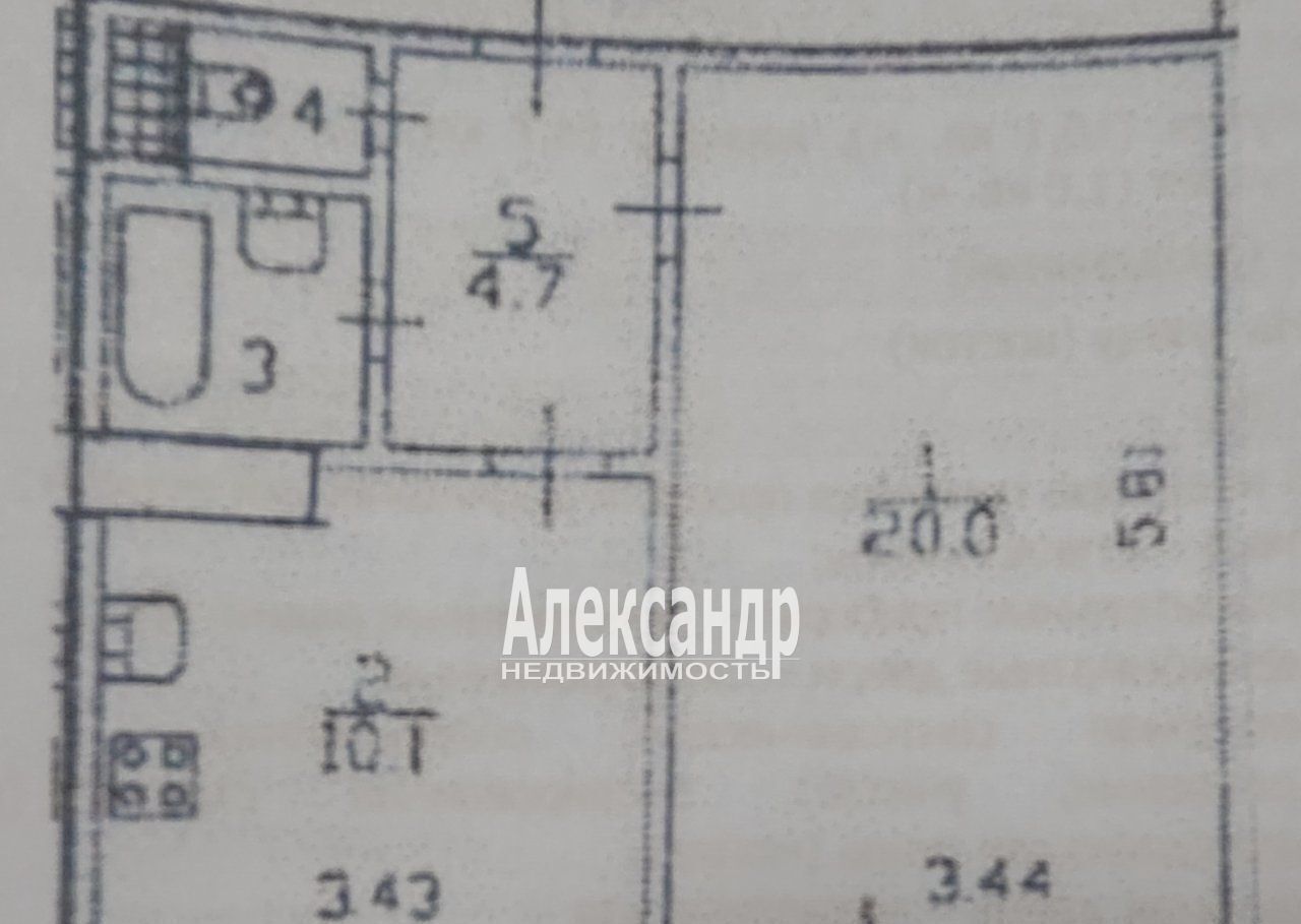 квартира г Санкт-Петербург метро Проспект Большевиков пр-кт Индустриальный 10к/1 фото 1