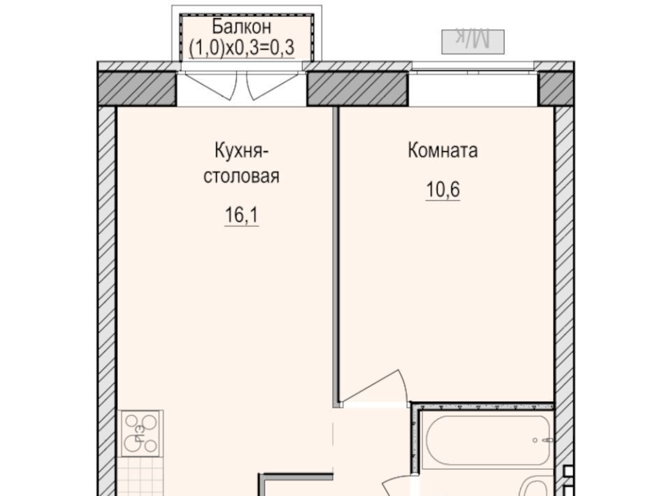 квартира Санвилл жилой комплекс, Завьяловский район, с. Первомайский фото 1