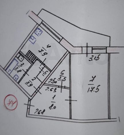 квартира г Симферополь ул Героев Сталинграда 11 фото 11