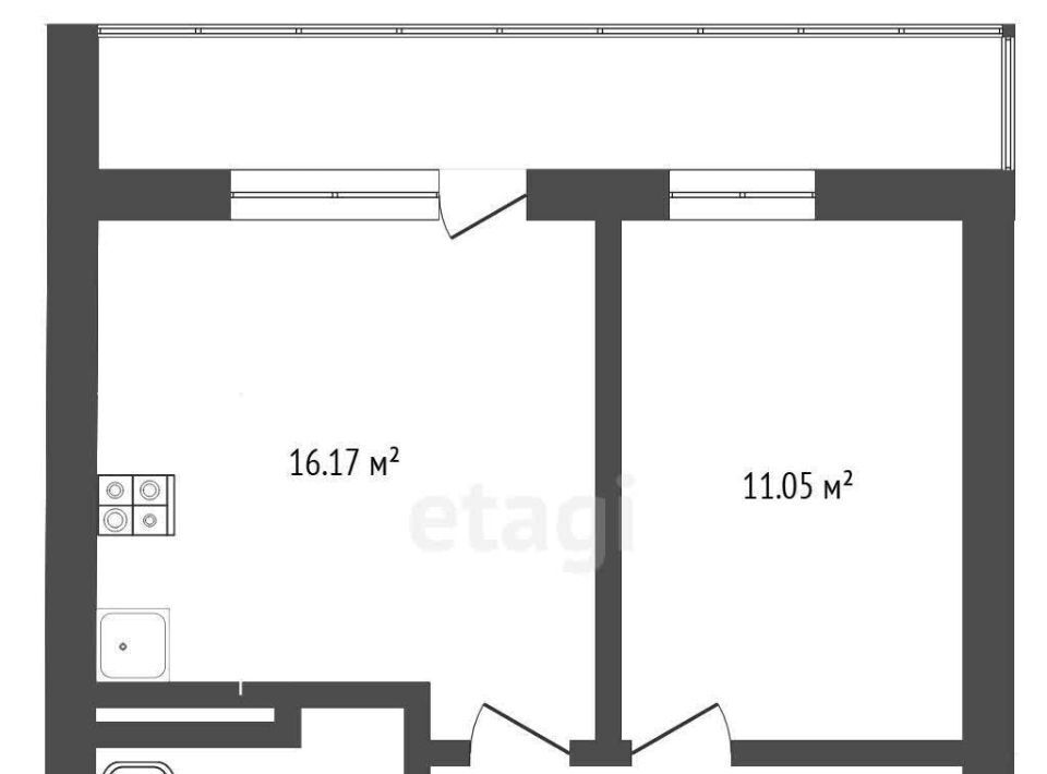 квартира г Тюмень п Мелиораторов р-н Центральный ул Голышева 10 фото 2