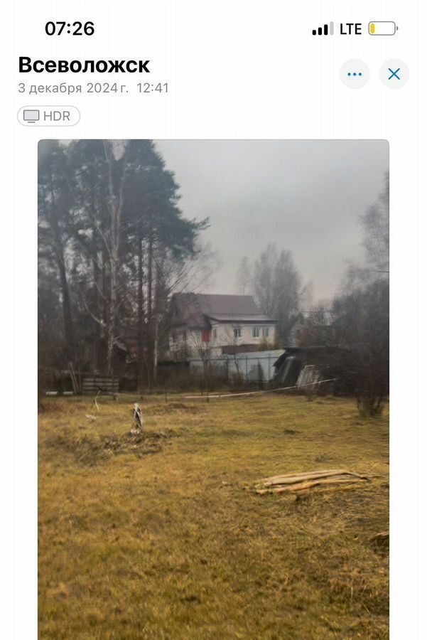 земля р-н Всеволожский г Всеволожск пр-кт Всеволожский Дорога жизни, 8 км, Всеволожское городское поселение фото 3