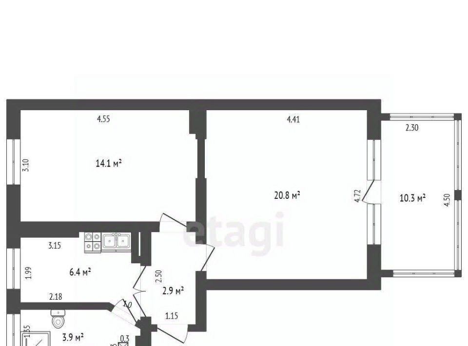 квартира г Калининград р-н Московский ул Володарского 4 фото 49