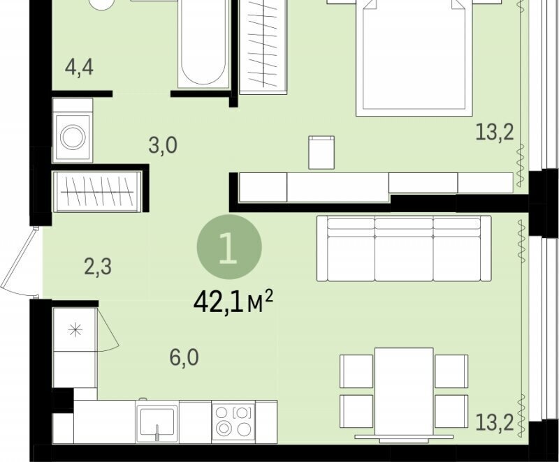 квартира г Тюмень ул Тимирязева 8к/1 фото 2