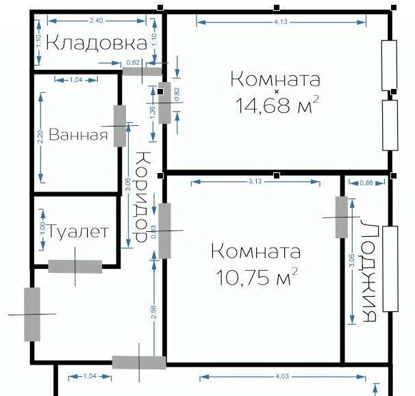 квартира г Уфа р-н Советский ул Заводская 15/3 фото 2