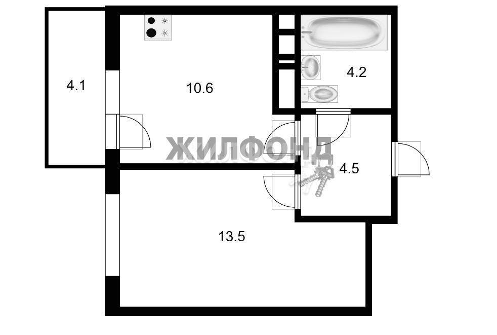 квартира г Краснодар ул Конгрессная 41к/1 фото 7