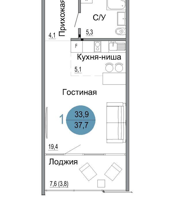 квартира г Керчь жилой комплекс Белый город фото 1