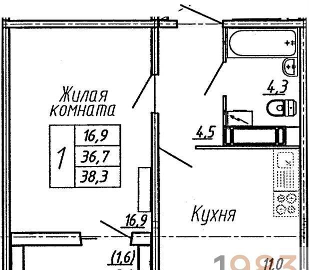 квартира г Воронеж р-н Центральный ул Шишкова 140б фото 1