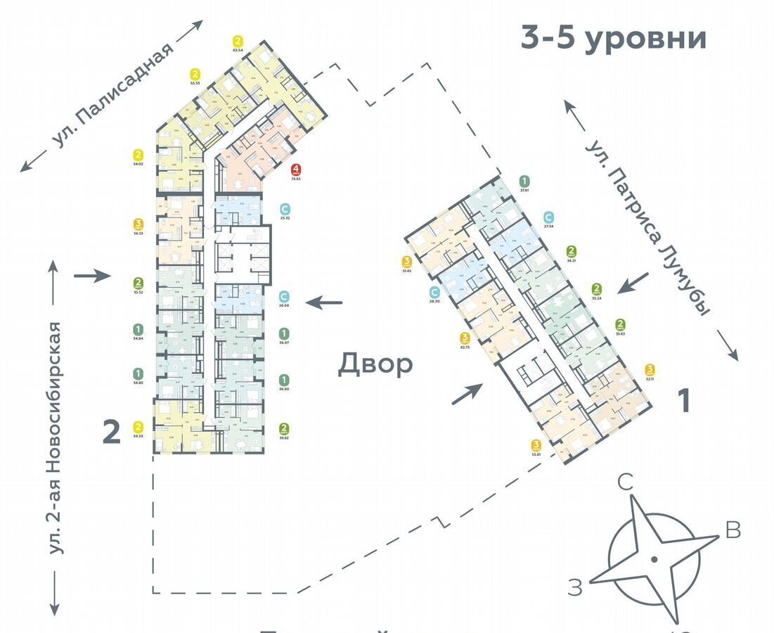 квартира г Екатеринбург р-н Чкаловский Ботаническая ул Патриса Лумумбы 4 ЖК «Бодровский» фото 3