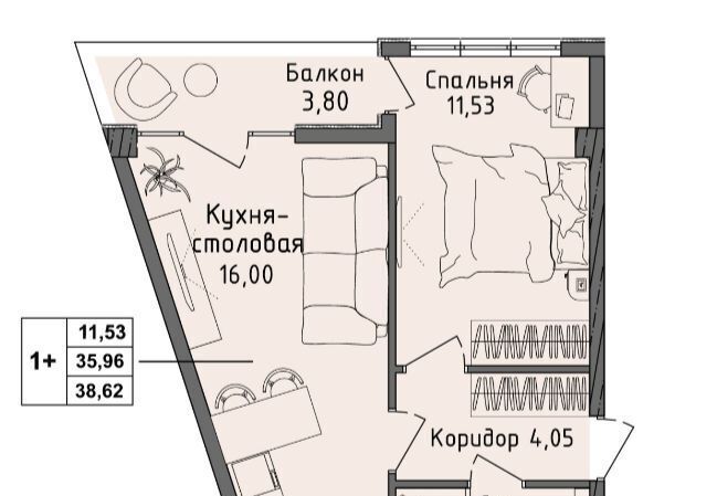 квартира г Алушта п Семидворье мкр Аян-Дере-2 29/19 фото 2