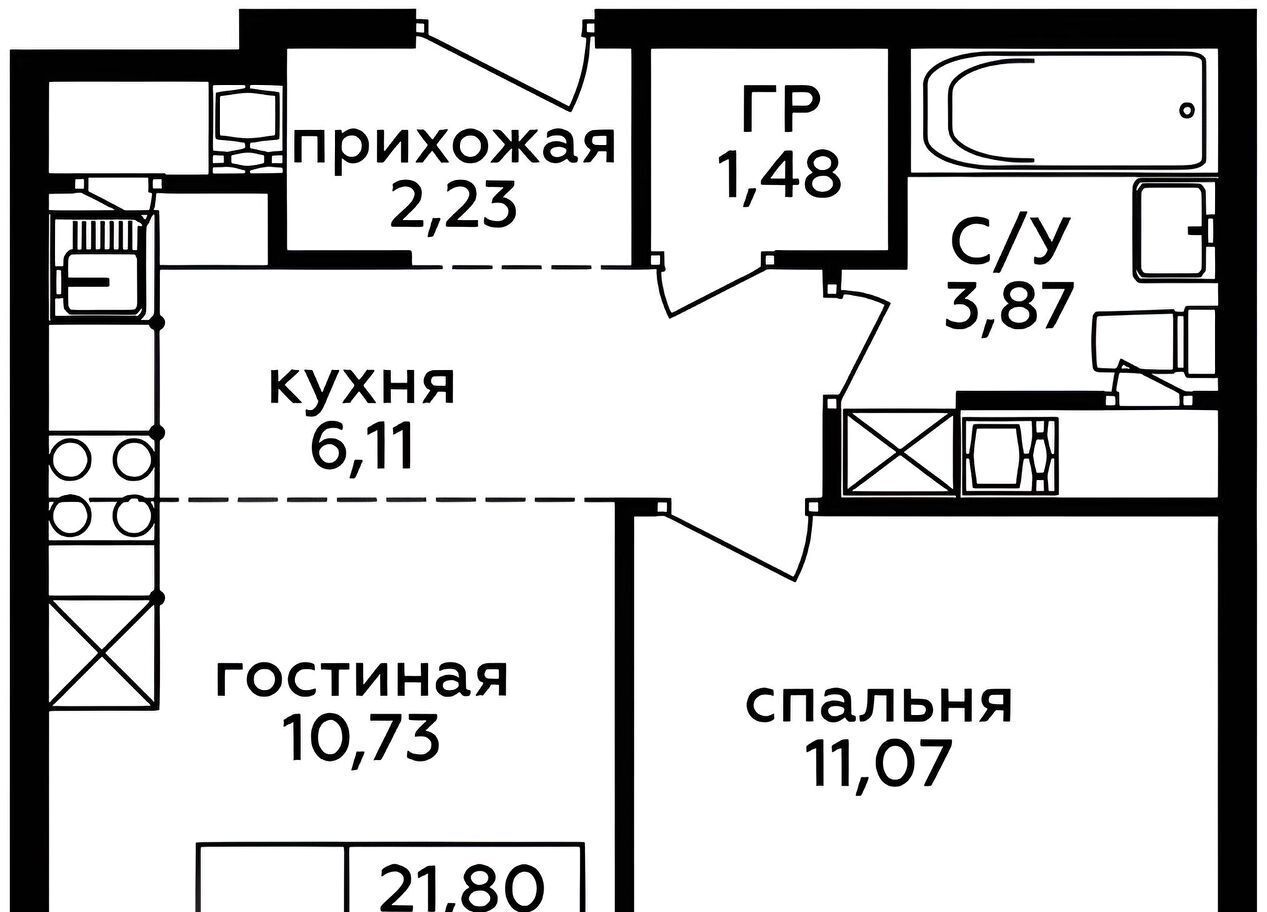 квартира г Балашиха мкр Новое Павлино ул Бояринова 23 Некрасовка фото 2