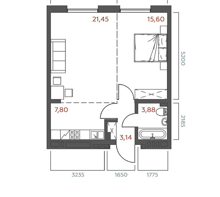 квартира г Иркутск ул 6-я Советская 2 фото 1