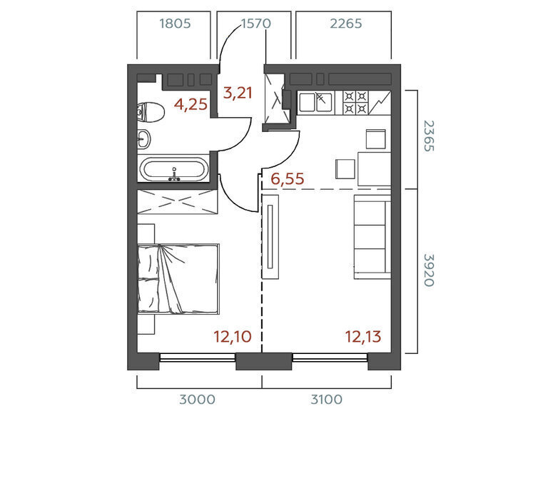 квартира г Иркутск ул 6-я Советская 2 фото 1