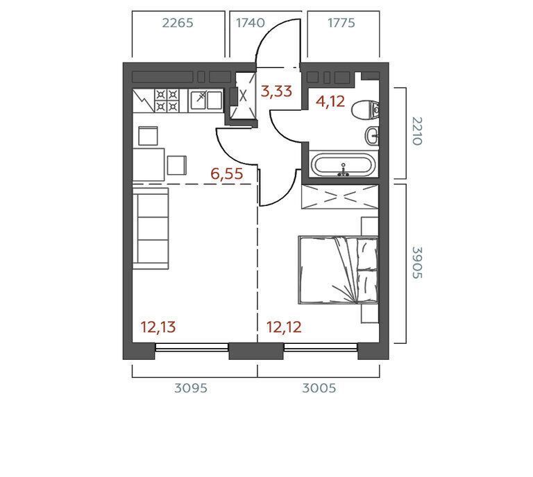 квартира г Иркутск ул 6-я Советская 2 фото 1