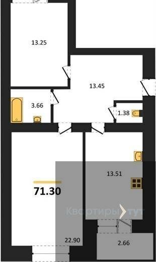 квартира г Воронеж пер Здоровья 90г/1к 2 фото 1