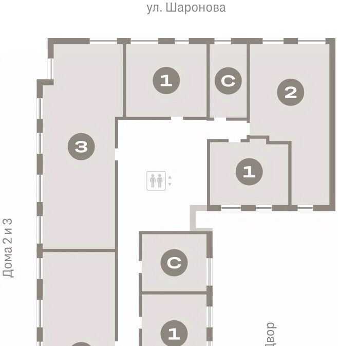 квартира г Омск р-н Кировский ул. Б. Г. Шаронова, 9 фото 2
