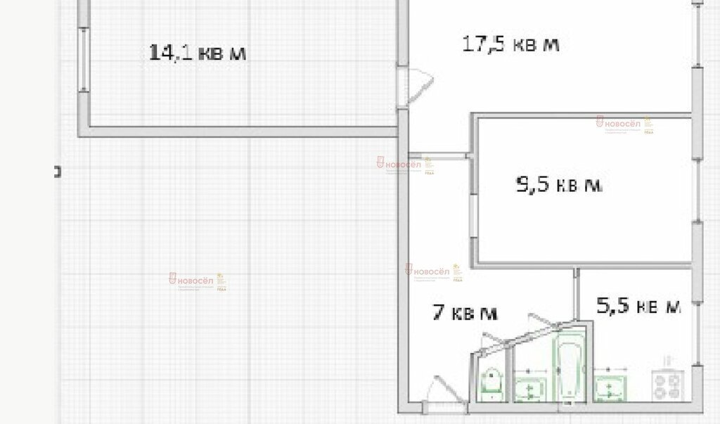 квартира г Екатеринбург Ботаническая ул Щербакова 141 фото 1