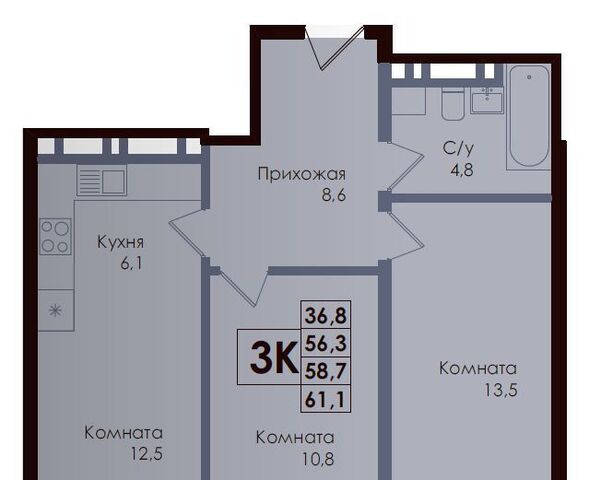 р-н Советский Западный ЖК ACADEMIA фото