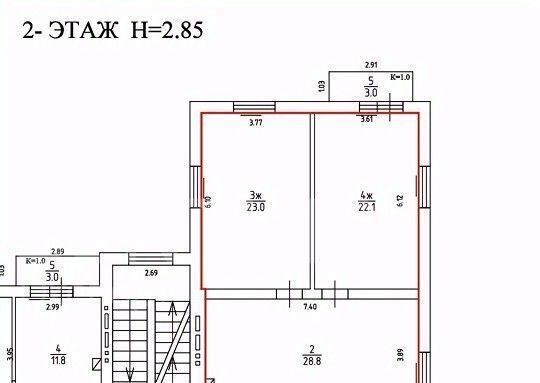 квартира г Калининград пгт Чкаловск р-н Центральный ул Жиленкова 7 фото 24