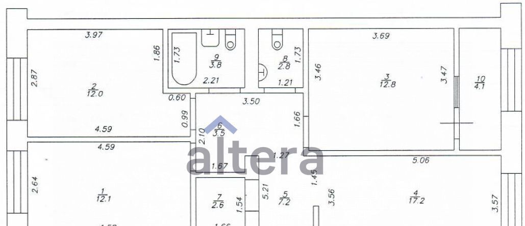 квартира г Казань Дербышки Суконная слобода ул Мира 62к/2 фото 2
