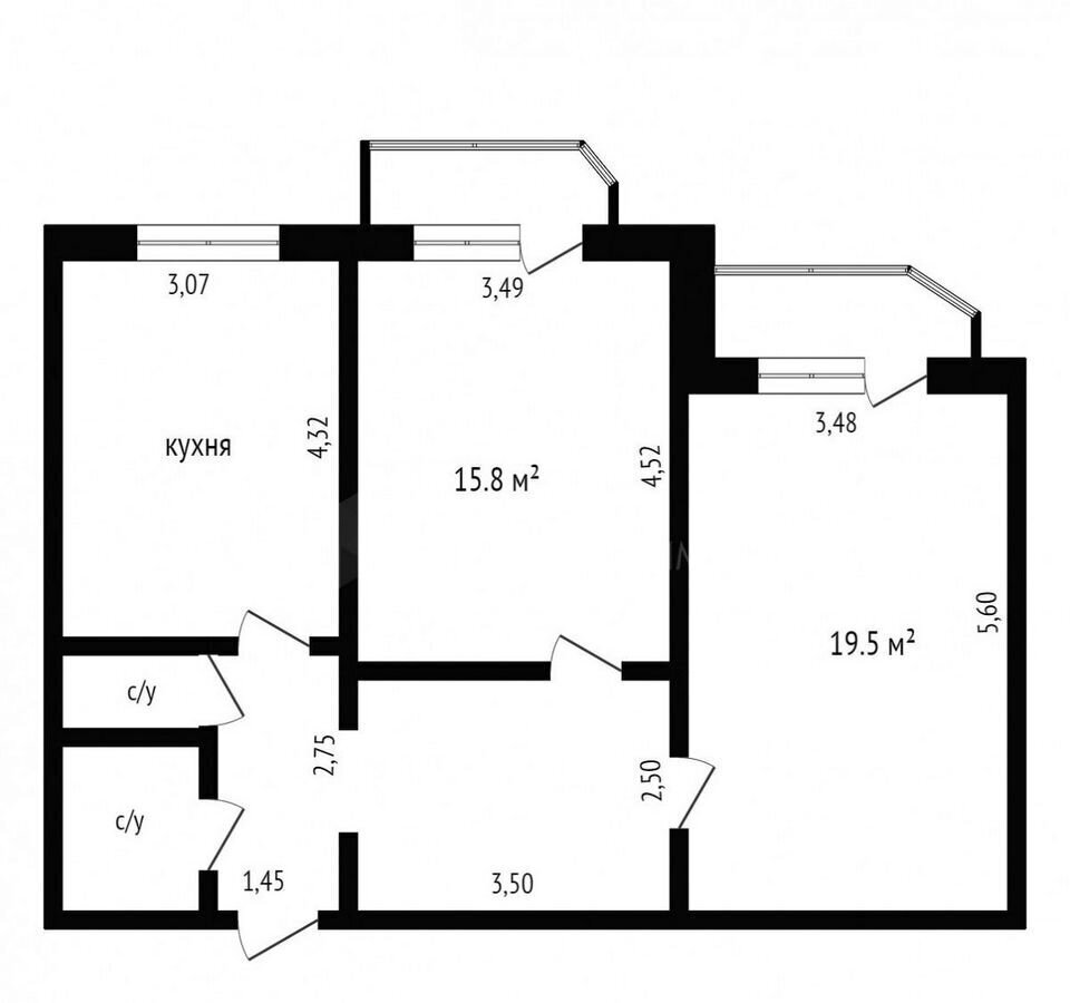 квартира г Тюмень р-н Калининский ул 9 Января 162 фото 34