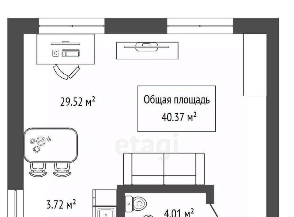 квартира г Новосибирск Заельцовская пр-кт Красный 180 фото 1