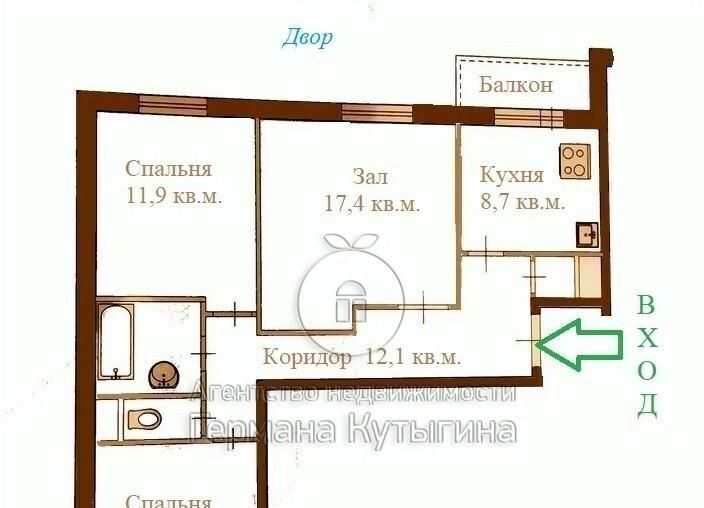 квартира г Волгоград рп Горьковский ул Волгоградская 1/8 р-н Советский тер. фото 12