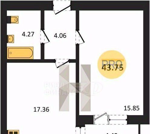 квартира г Калининград р-н Московский ул Крейсерская 13к/1 фото 1