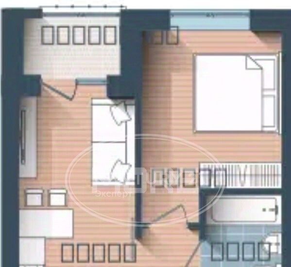 квартира г Калининград р-н Центральный ул Сержанта Мишина 81к/2 фото 2