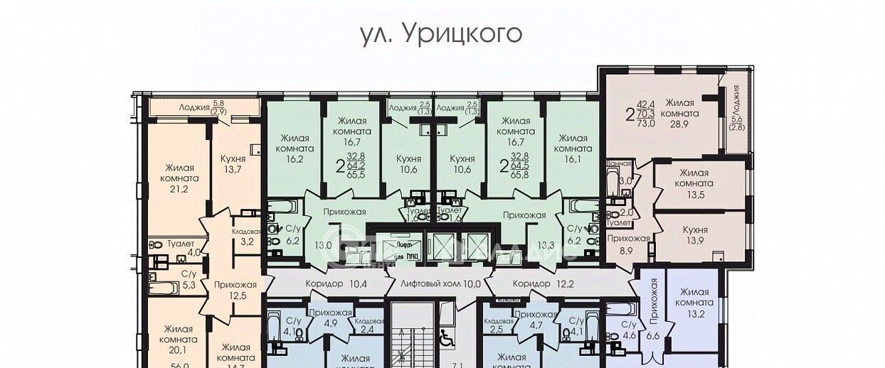 квартира г Воронеж р-н Центральный ул Урицкого 137 фото 8