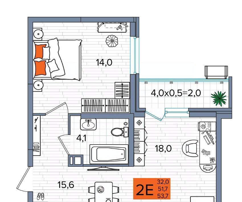 квартира г Краснодар р-н Прикубанский ул им. Константина Гондаря 98к/1 фото 1