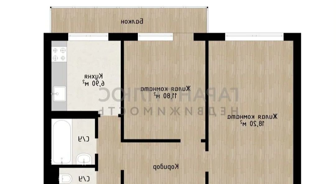 квартира г Липецк р-н Октябрьский ул Катукова 26 фото 11