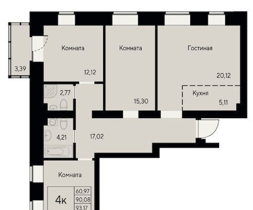 квартира г Красноярск р-н Октябрьский ул Елены Стасовой 80 фото 1
