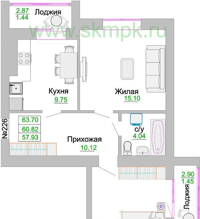 квартира р-н Зеленоградский г Зеленоградск фото 1