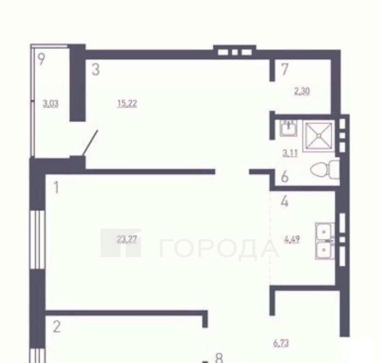 квартира г Новосибирск Берёзовая роща ул Фрунзе 252/1 фото 28