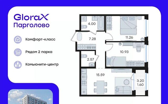 п Парголово Глоракс Парголово жилой комплекс фото