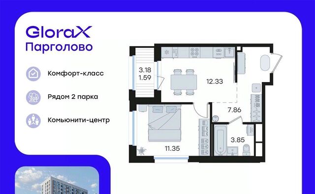 п Парголово Глоракс Парголово жилой комплекс фото