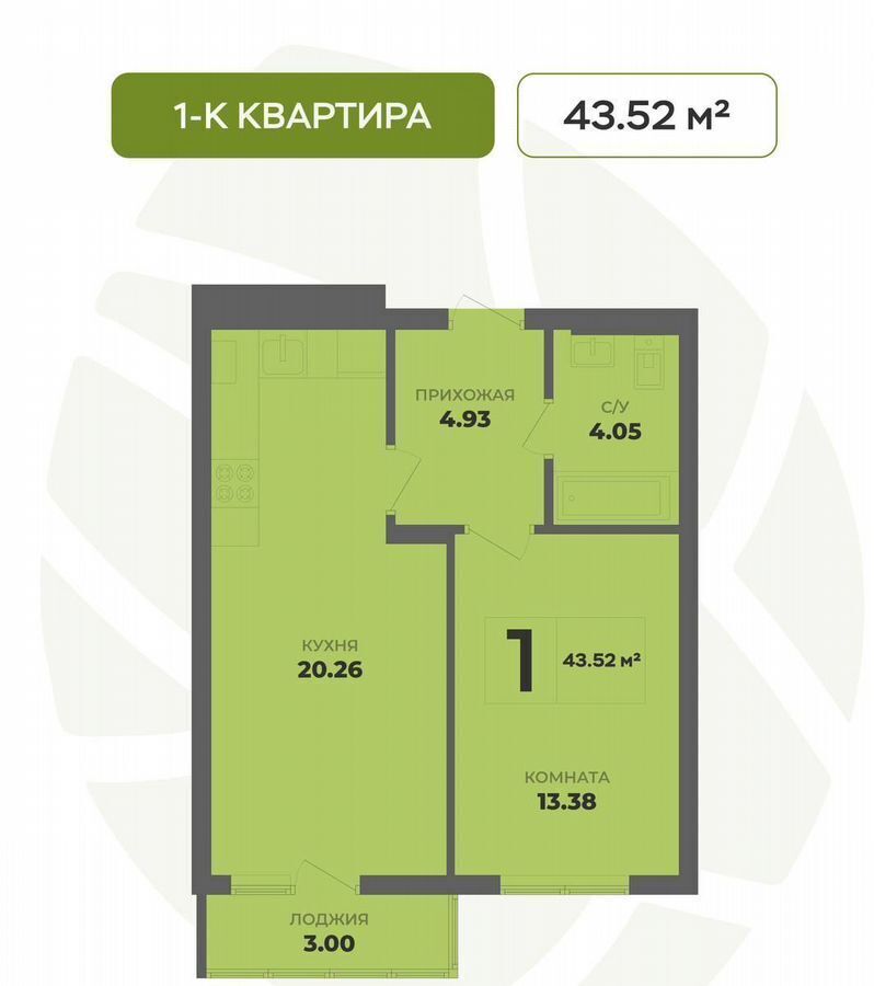 квартира г Калининград р-н Московский 1 этап ул. Толстикова фото 16