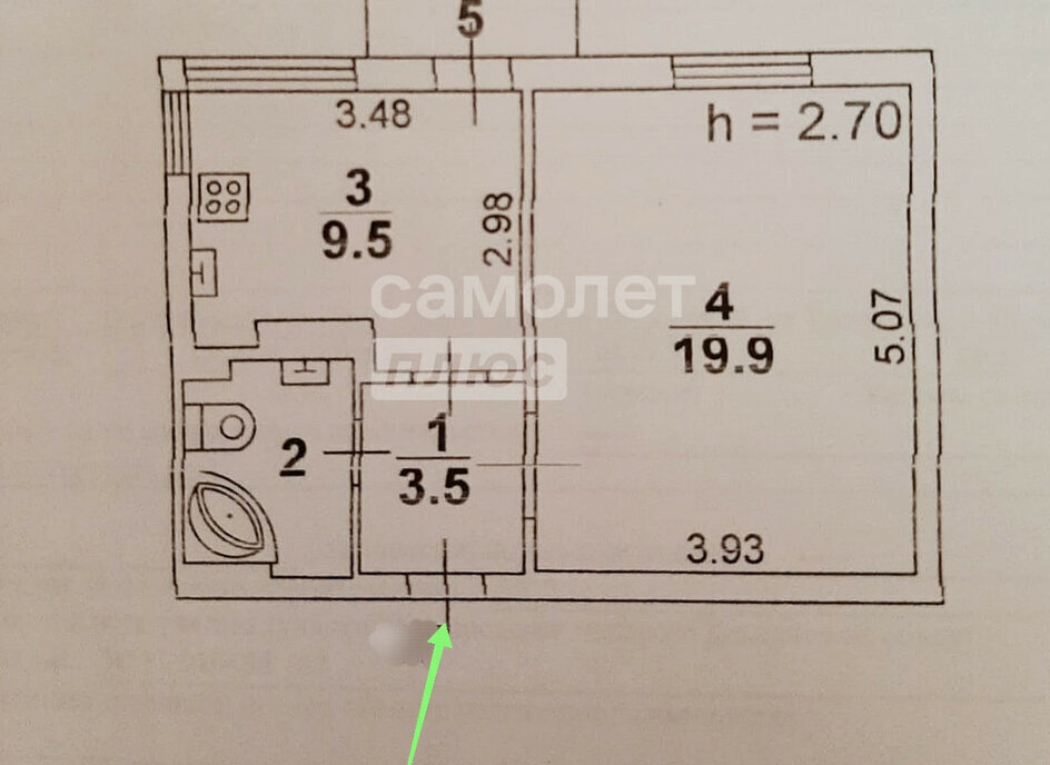 квартира г Астрахань р-н Кировский ул Куликова 79к/3 фото 12